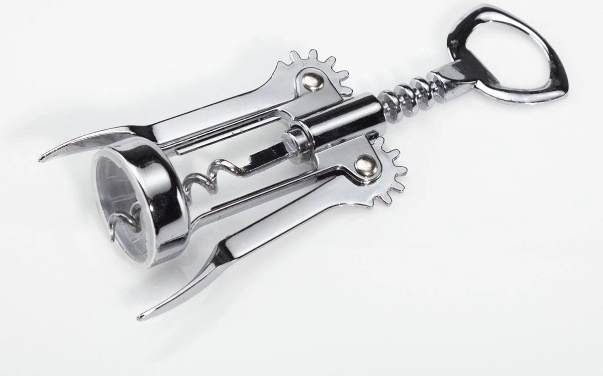 Bieropener - Kurkentrekker - Wijnopener - Wine Opener - Cave & Garden - RVS - Wijn Accessoires - 2 In 1 Tool - Afbeelding 2
