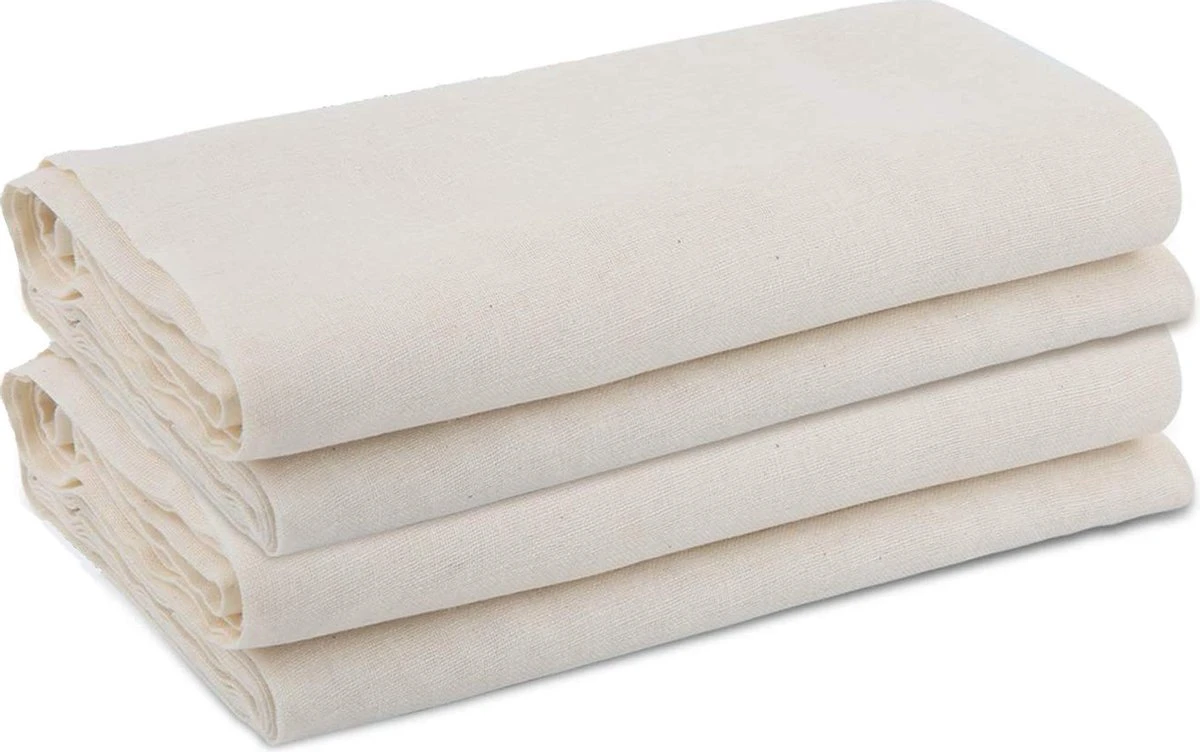 Kaasdoek Neteldoek Passeerdoek - Katoen - Ongebleekt - 90 X 180 Cm