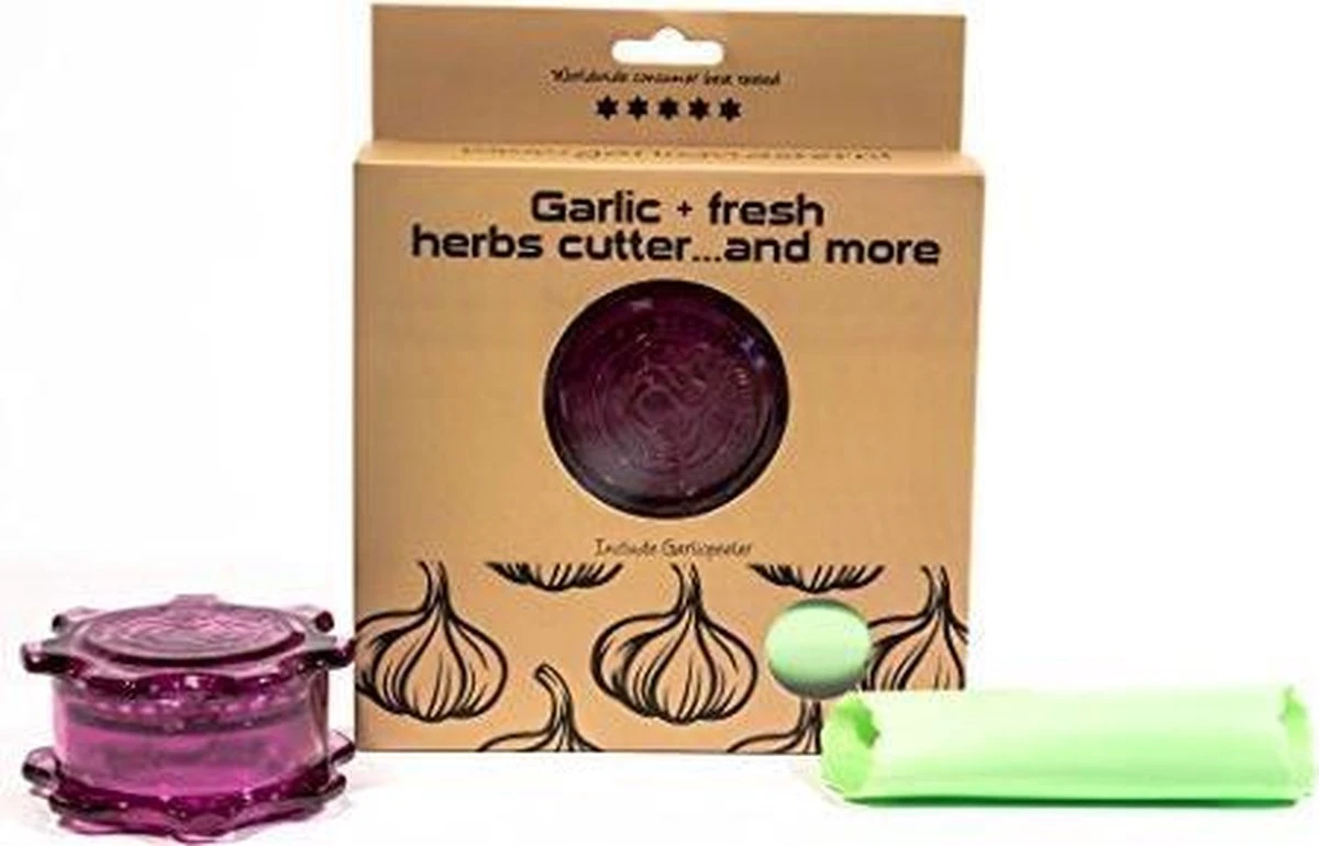 Garlicmaster Knoflookpers - Ook Voor Kruiden En Noten - Paars - Afbeelding 8