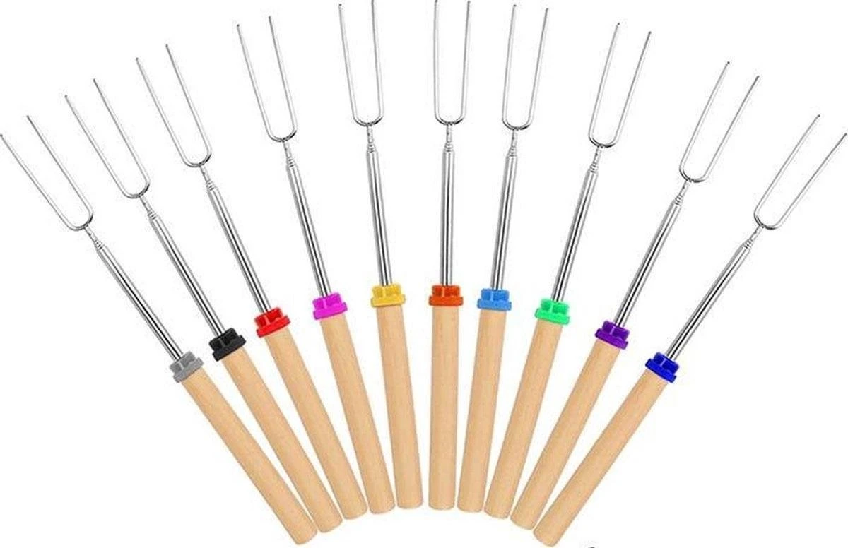 Marshmallow Spiezen (10x) | Uitschuifbaar Tot 80cm