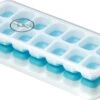 Merkloos JGR- Ijsblokjes Maker Met Deksel, BPA Vrij En Met Silicone Bodem Om De Ijsblokjes Zonder Enige Moeite Uit De Ijsblokjesvorm Te Krijgen - Blauw