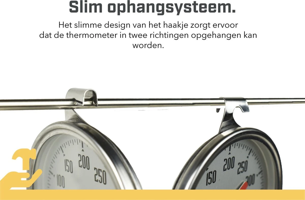 Tool Meister OT4 - Oventhermometer - Keuken/Kook Thermometer - Analoog - 0°C Tot 400°C - Afbeelding 4