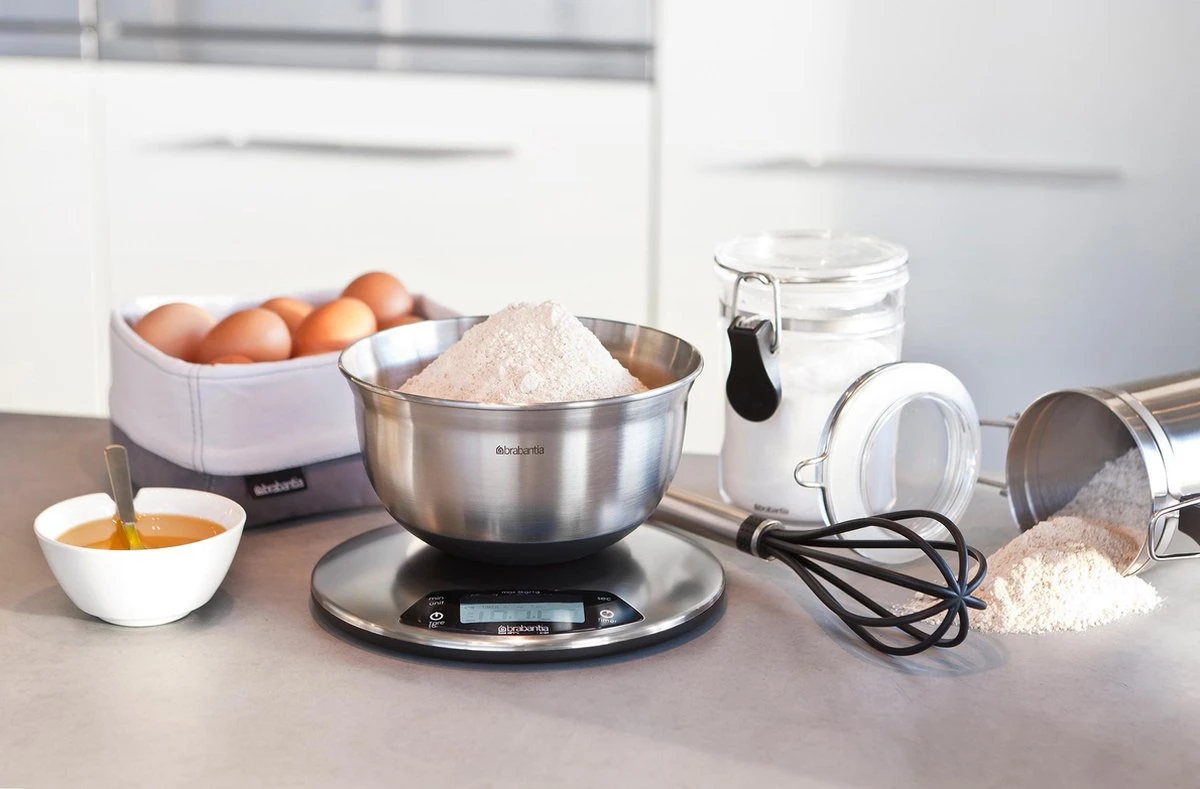 Brabantia Profile Keukenweegschaal - Rond - Met Kookwekker - RVS - Afbeelding 4