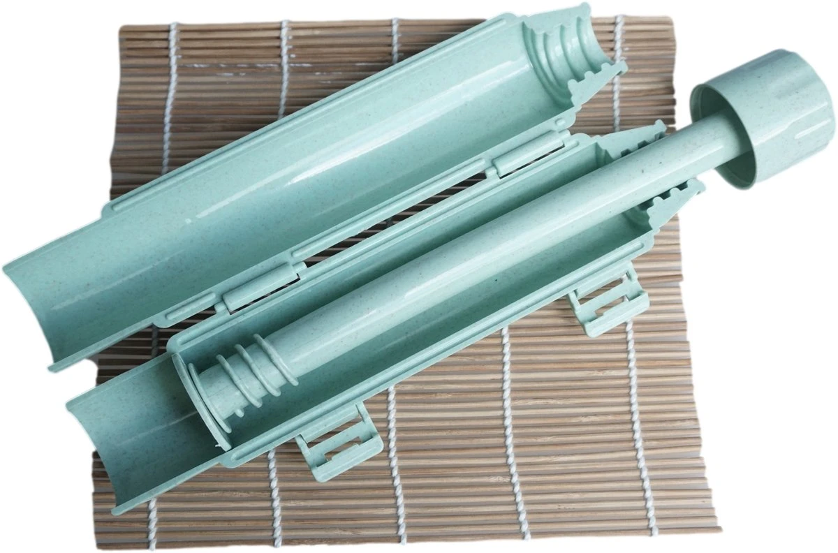 YUGN Sushi Set Sushi Bazooka En Sushi Matje Bamboe - Sushi Maker Sushi Kit - Sushimatje Sushi Mat - Cadeau Tip - Afbeelding 3