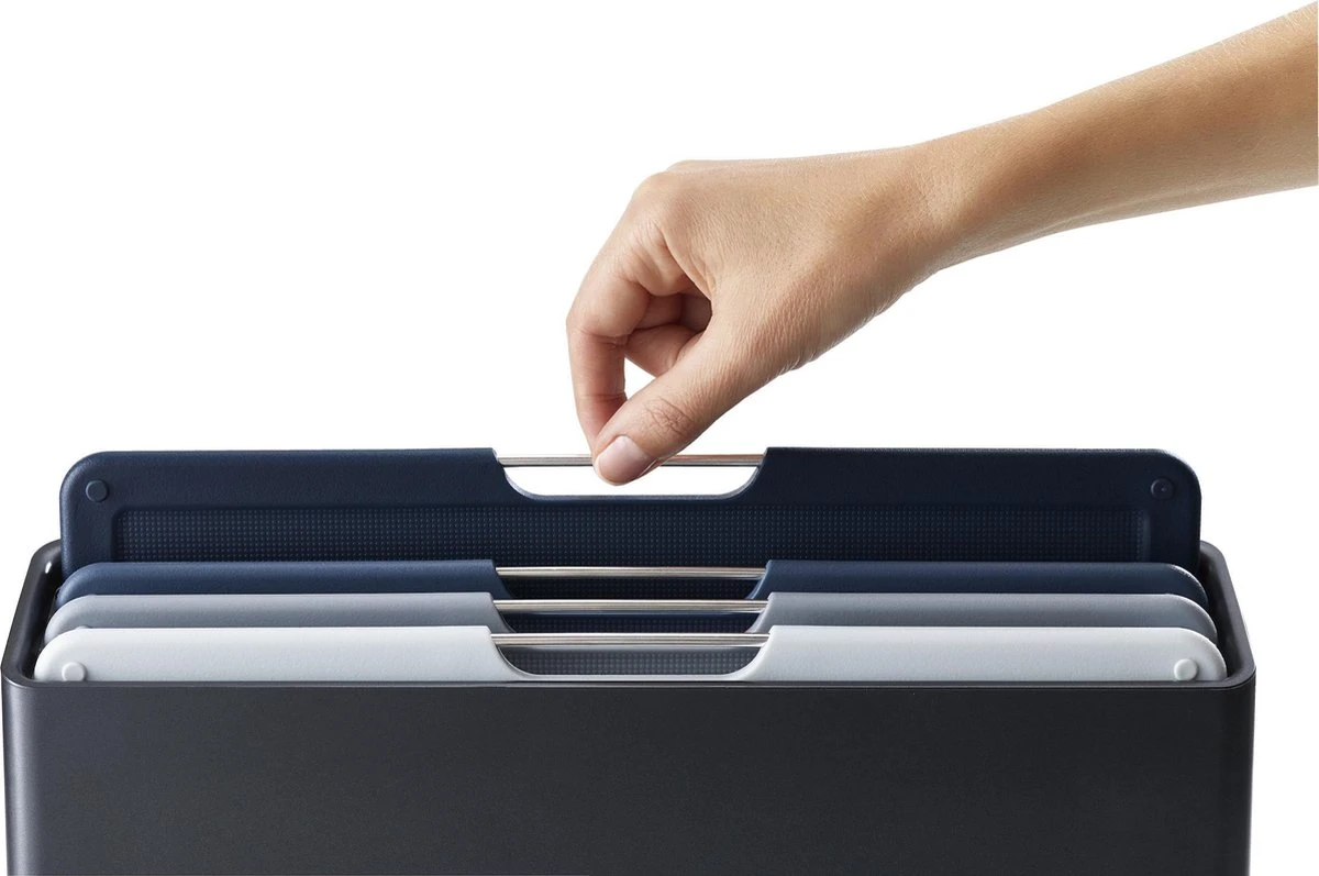 Joseph Joseph JosephJoseph - Folio - Snijplank - In Houder - Groot - Set Van 5 Stuks - Grijs - Afbeelding 6