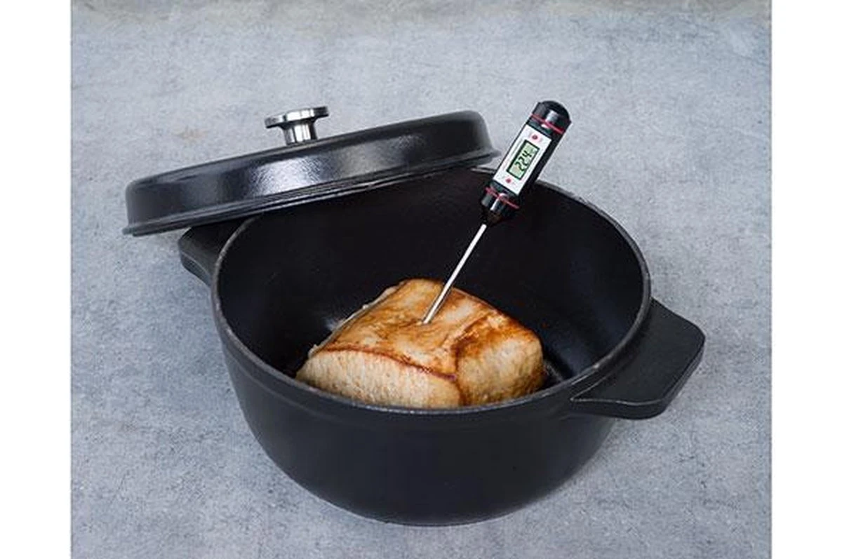 Merkloos Digitale Thermometer - Thermometer Keuken - Koken Bakken En Braden - Zwart - Afbeelding 2