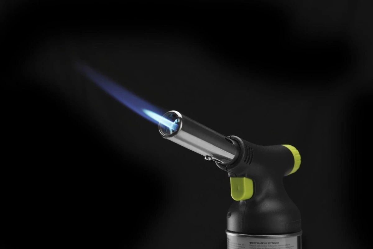 Hendi Design Koksbrander Met Gasbus - Professionele Creme Brullee Brander - 17,5x6,8x(H)26cm - Afbeelding 2