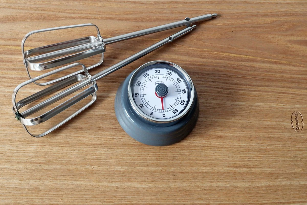 CABANAZ - Mechanische Kookwekker, Metaal Met Magneet, KITCHEN TIMER, Grijs - Afbeelding 2