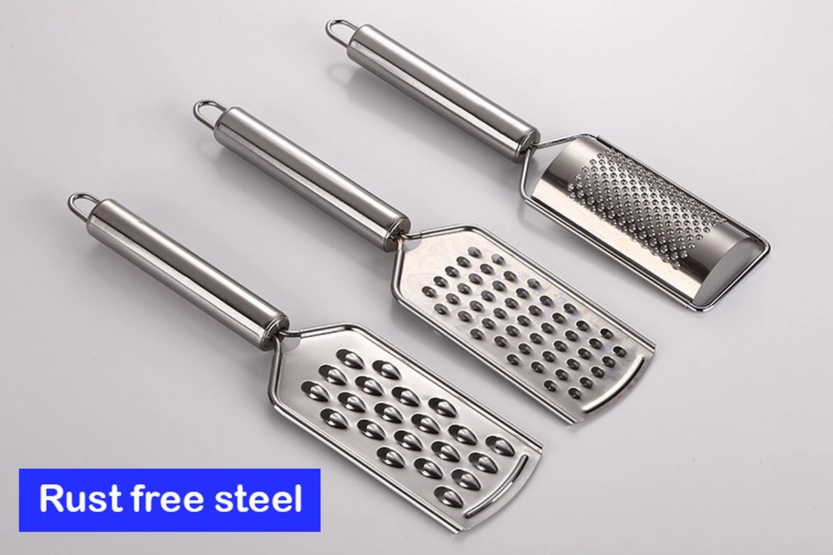 JL Cuisine Rasp - Handrasp - Citroenrasp - Kaasrasp - Gemberrasp - Knoflookrasp - Brede Rasp - RVS Rasp - Groenterasp - Keukenrasp - Afbeelding 5