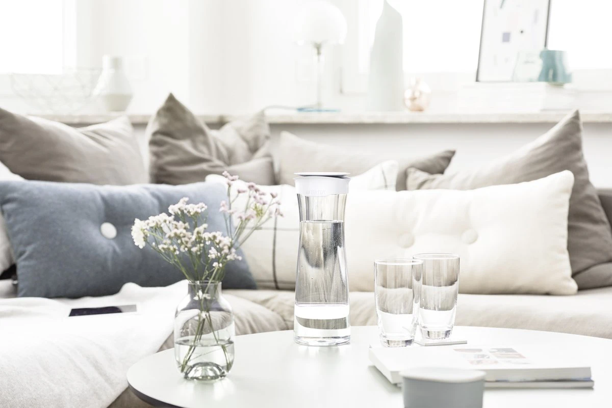 BRITA - Fill&Serve Waterfilterkaraf - 1,3L - Wit Grafiet - Inclusief 1 MicroDisc Waterfilter - Afbeelding 3