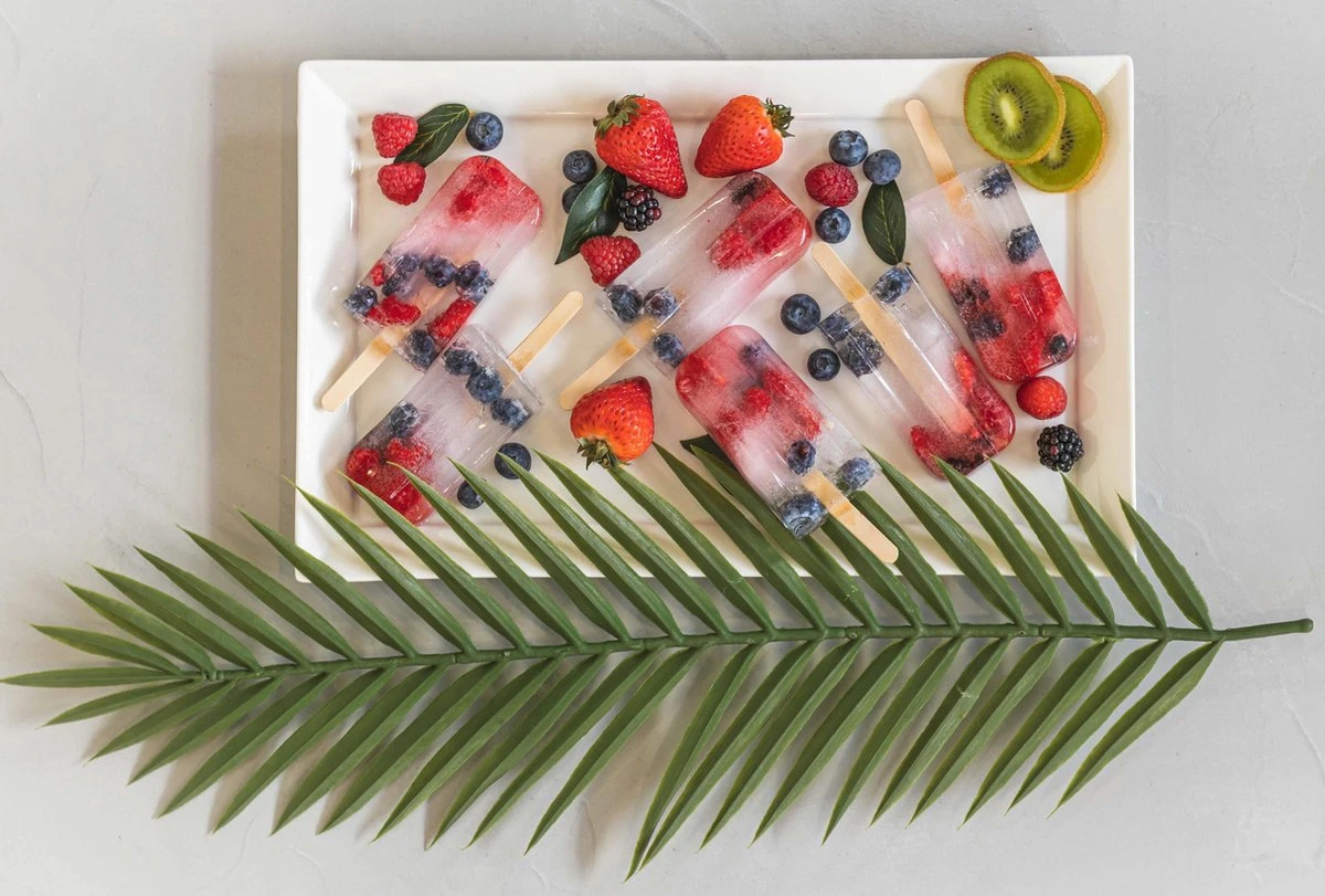 Sareva IJsjesmaker - 10 Ijsjes - Rood - Siliconen - Afbeelding 4