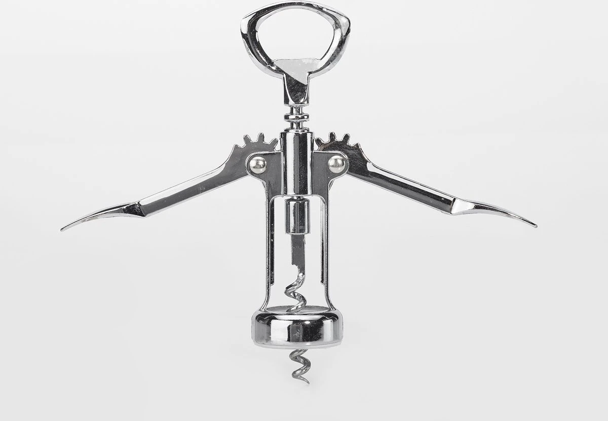 Bieropener - Kurkentrekker - Wijnopener - Wine Opener - Cave & Garden - RVS - Wijn Accessoires - 2 In 1 Tool