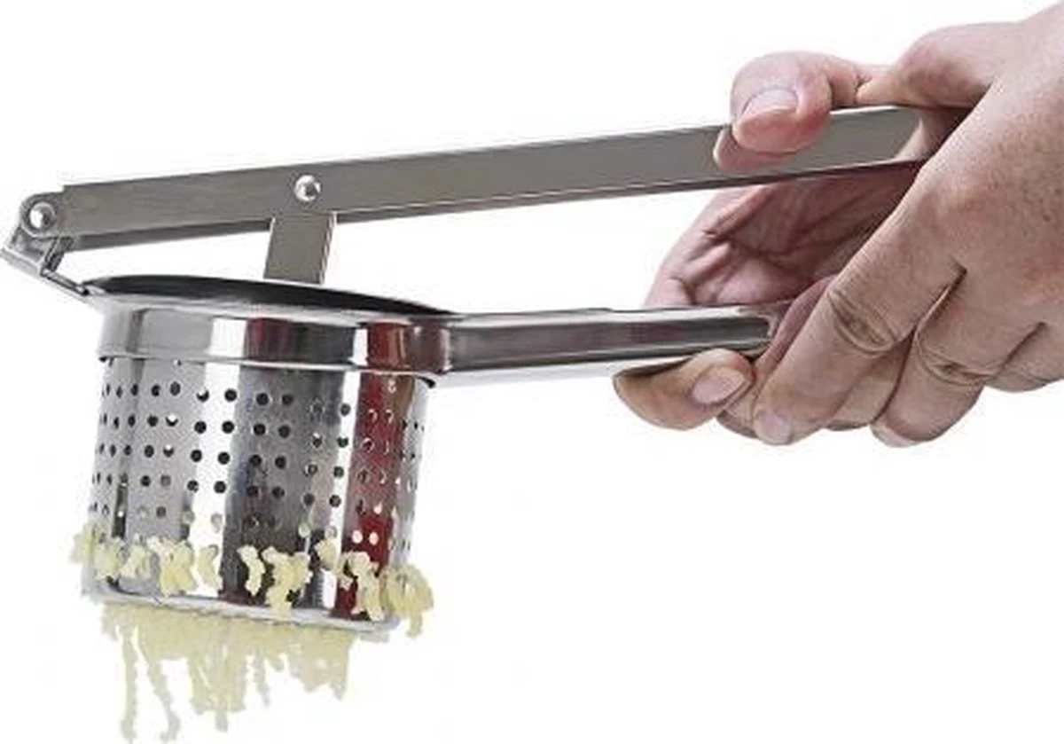 Merkloos Aardappelpers RVS - Afbeelding 3
