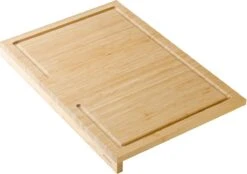 Zindoo Bamboe Snijplank Met Saprand - Werkblad - Aanrecht Snijplank - Bamboo Werkblad - Rand Voor Stabiliteit - Broodplank - FSC Bamboe - Duurzaam Hout - ZIN-BCB-01