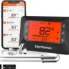 Hermanos® Digitale BBQ Thermometer Draadloos - Vleesthermometer - Oventhermometer - Bluetooth Met App - 2 Meetsondes - Magneet - Incl. Batterijen