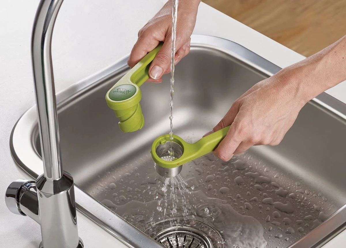 Joseph Joseph Helix Knoflookpers - 17,6 X 4,6 X 5,8 Cm - Groen - Afbeelding 6