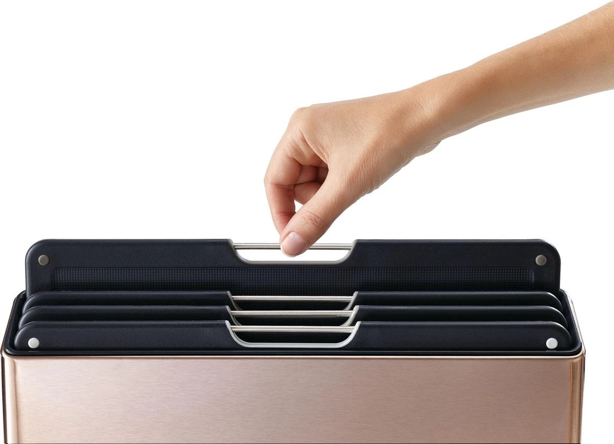 Joseph Joseph JosephJoseph - Folio - Steel - Snijplank - In Houder - Groot - Set Van 5 Stuks - Rose Goud - Afbeelding 10