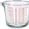 Merkloos Glazen Maatbeker 1 Liter – Maatbeker Glas – Maatkan – Maatkannetje – 1L