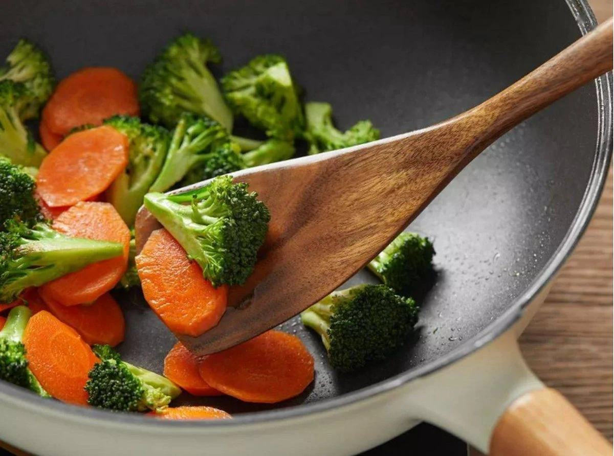 Merkloos Keukenspatels En -lepels Set - 7 Stuks - Teakhout - Handwerk, Krasbestendig, Duurzaam - Afbeelding 6