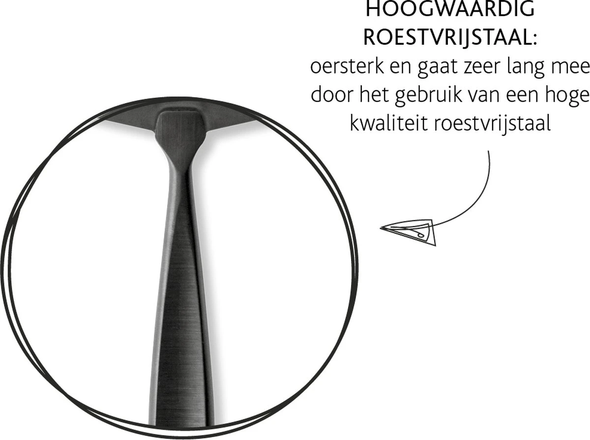 Boska Kaasschaaf Monaco+ Dark - Design Kaasschaaf - Kaasschaaf Voor Harde Kaas - Kaasschaaf Donker - RVS - Vaatwasserbestendige Kaasschaaf - Cadeautip - Keukengerei - Keuken Accessoires - 10 Jaar Garantie - Afbeelding 2