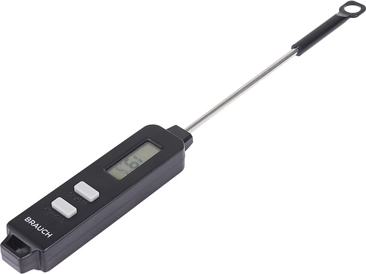 Brauch TP500 - Thermometer - Keukenthermometer - RVS - Voedsel Melk, Vlees, BBQ, Water, Zwart - Afbeelding 5