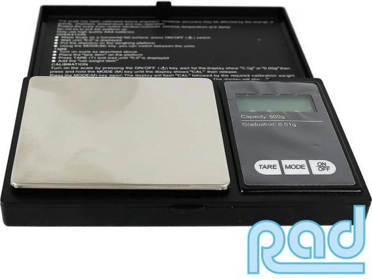 Professionele Digitale Mini Pocket Keuken Precisie Weegschaal Op Batterij - 0.01 Tot 500 Gram Nauwkeurig| Professionele Precisie Weegschaal / Digitale Weegschaal / Sieraden Weegschaal / Juweliers Weegschaal / Van 0,01 Tot 500 Gram / Werkt Op Batterij - Afbeelding 2