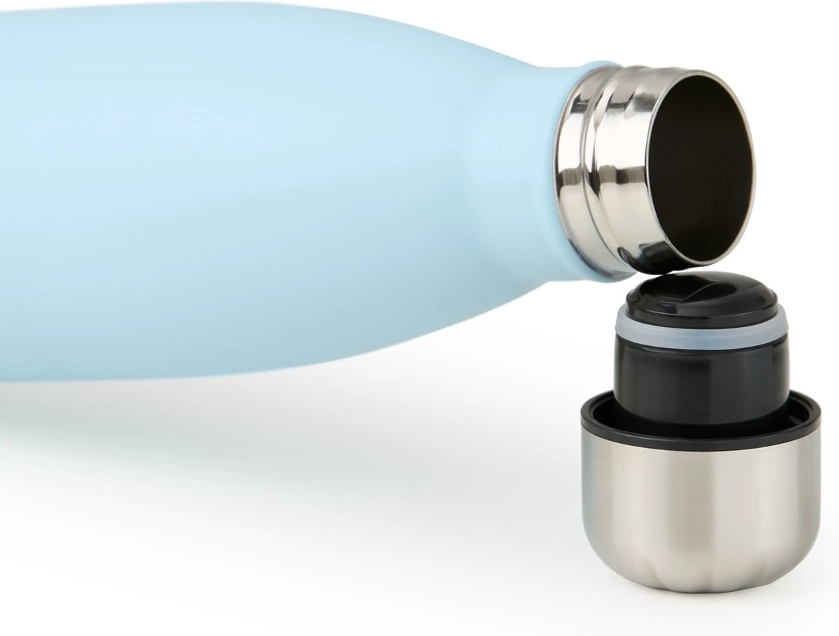 Blumtal Thermosfles - Met Dubbele Wand - Thermosbeker Koffie, Thee En Koele Dranken - Travel Mug - 750ml - Lichtblauw - Afbeelding 3