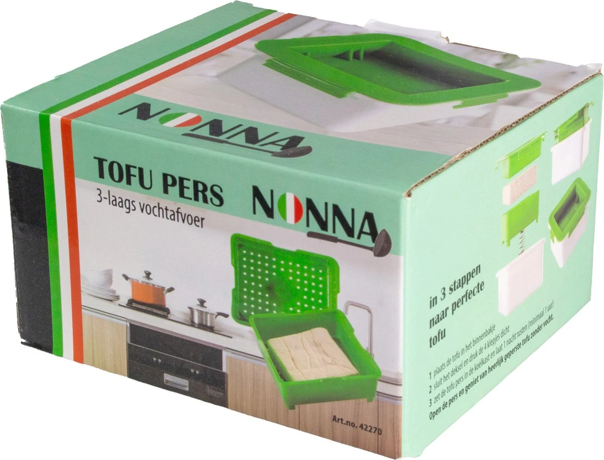 Nonna Tofu Pers 3-laags - Tofu Press - Tofupers - 15x17x10 - Afbeelding 7