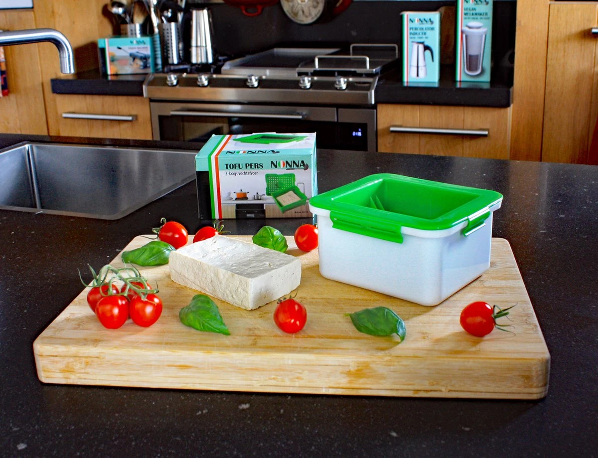 Nonna Tofu Pers 3-laags - Tofu Press - Tofupers - 15x17x10 - Afbeelding 5