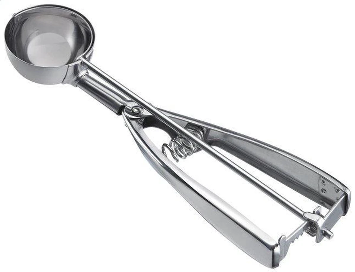 Nonna Ijslepel 22 Cm RVS - IJsschep - IJsboltang - Ø5cm