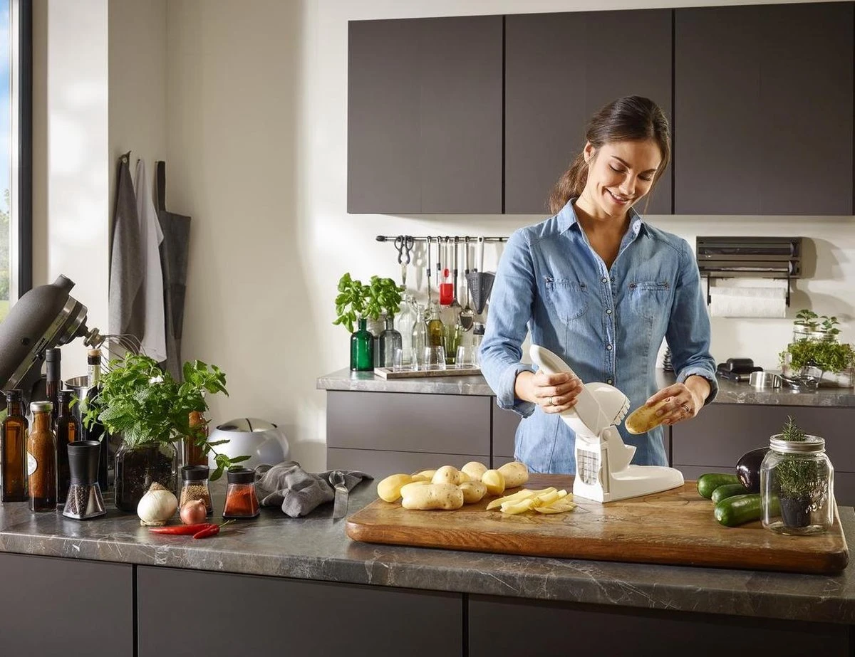 Leifheit Frietsnijder - Kunststof - Wit - Afbeelding 2