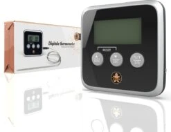 Digitale Thermometer – Oventhermometer – Suikerthermometer Digitaal – Kernthermometer – Keukenthermometer – Voedselthermometer – Thermometer Ook Geschikt Als Voor Vlees, BBQ, Oven