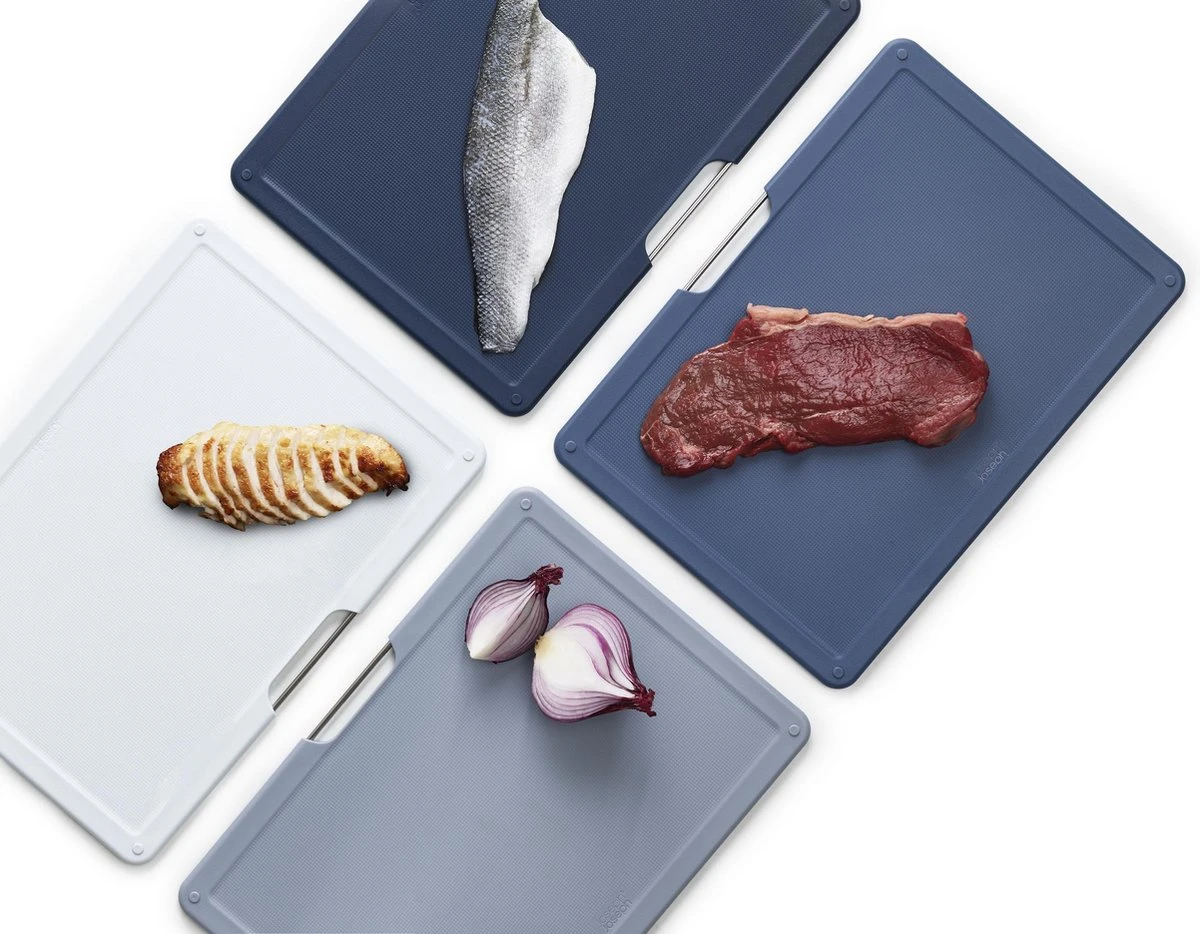Joseph Joseph JosephJoseph - Folio - Snijplank - In Houder - Groot - Set Van 5 Stuks - Grijs - Afbeelding 13