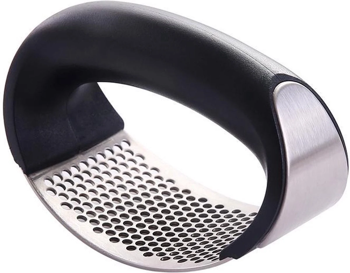 Merkloos Knoflookpers/Gemberpers - Vaatwasser Bestendig - Met Gratis Borstel & Siliconen Peller - Afbeelding 4