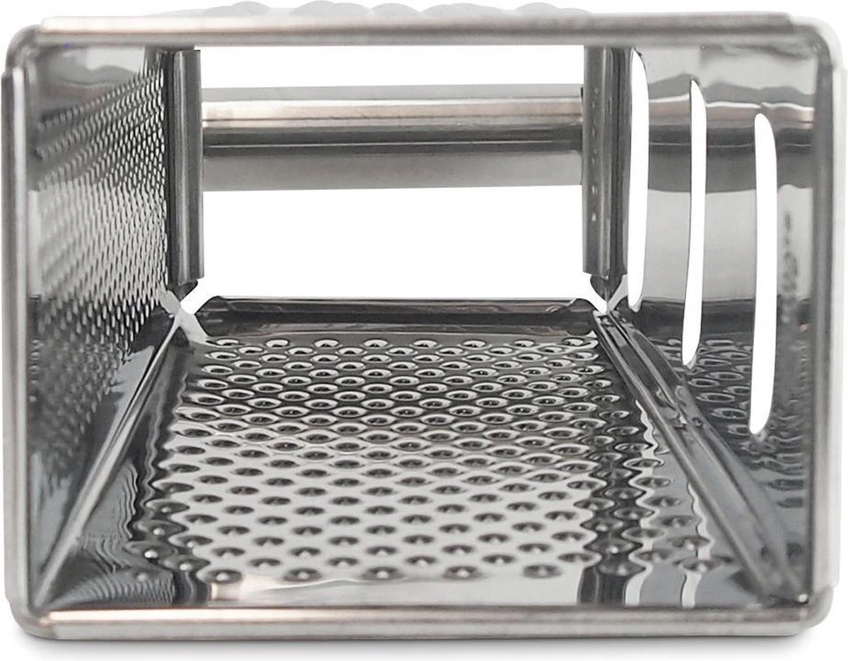 Blokrasp - RVS - Zilver - Kaas Raspen - Groente Raspen - Plakken Snijden - Messen - Blok - Afbeelding 8