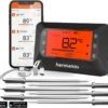 Hermanos® Digitale BBQ Thermometer Draadloos - Vleesthermometer - Oventhermometer - Bluetooth Met App - 6 Meetsondes - Magneet - Incl. Batterijen