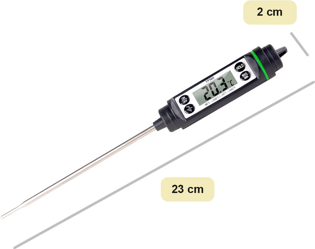 Lynnz® Digitale Suikerthermometer - Ook Voor Vlees In Bbq Of Oven - Kernthermometer - Vleesthermometer - Oven - Thermometer Koken - Bbq Accesoires - Draadloos - Afbeelding 9