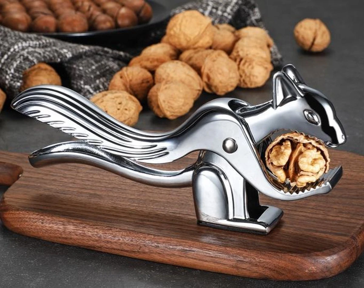 Alheco Notenkraker - Walnotenkraker - Eekhoorn Figuur - Zilver - Afbeelding 3