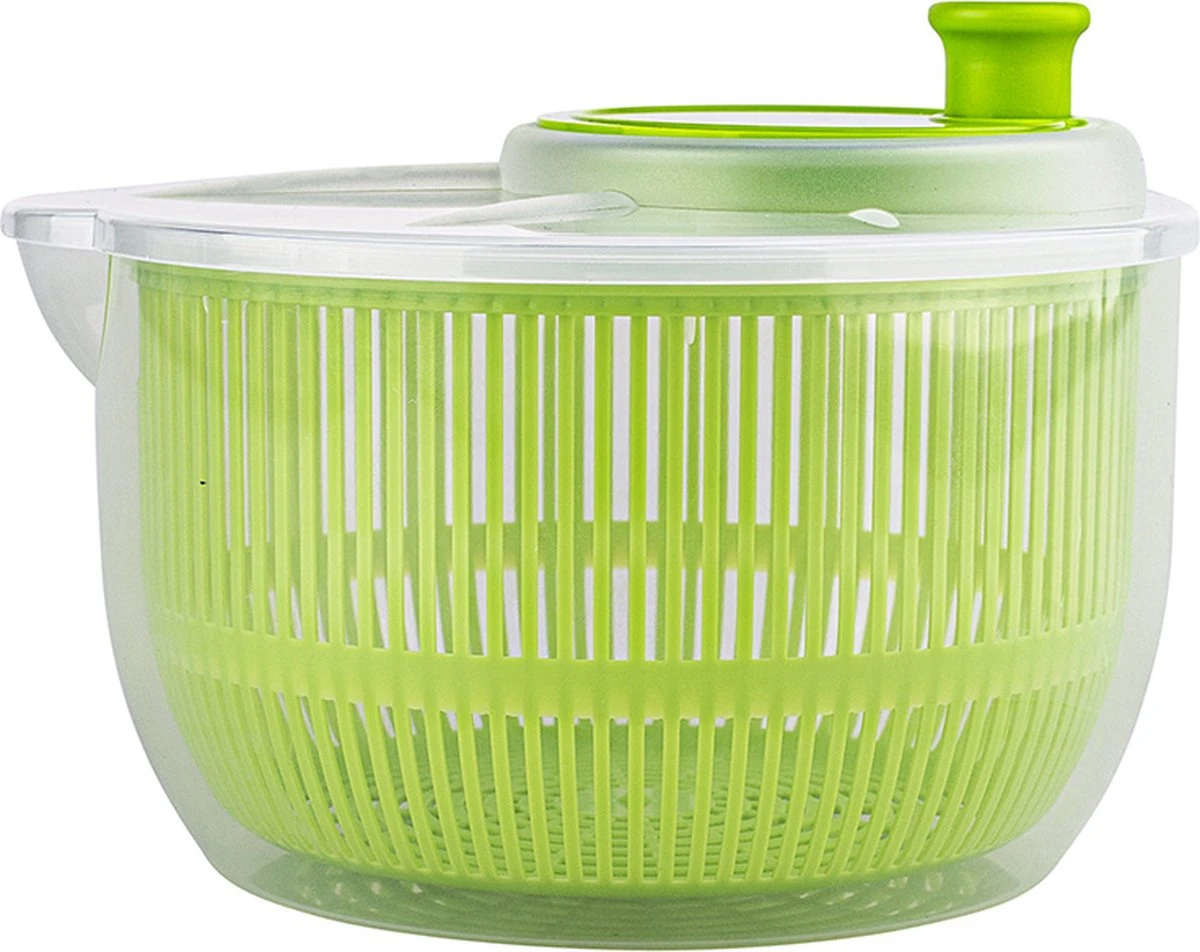 Fresh & Crisp Kleine Slacentrifuge - Salad Spinner - Sla Droger - 2.7 Liter Kunststof Assorti - Klein Formaat - Afbeelding 3