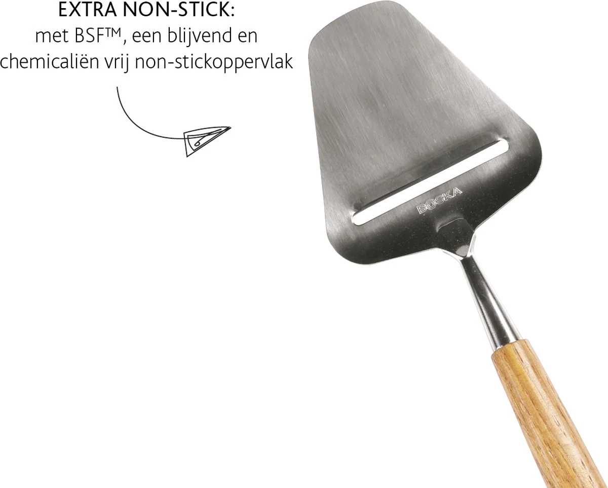 Boska Kaasschaaf Oslo - Kaaschaaf Harde Kaas - Kaasschaaf Voor Oude Kaas - Kaasschaaf Houten Handvat - RVS - Keukengerei - Keuken Accessoires - 10 Jaar Garantie - Afbeelding 6