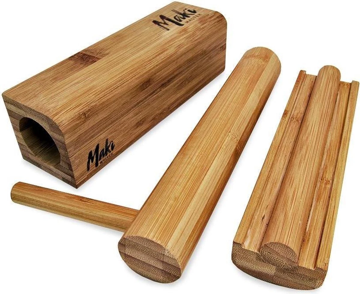MikaMax Sushi Maker - Sushi Set - Sushi Bazooka - Sushi Machine - Bamboe - Afbeelding 2