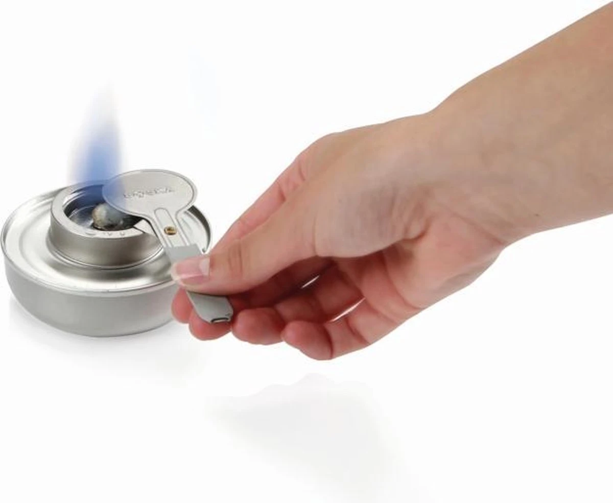 Boska Fondue Branders Veilig - Inclusief Brandvloeistof - Voor Fondueset - Zilver - Afbeelding 4