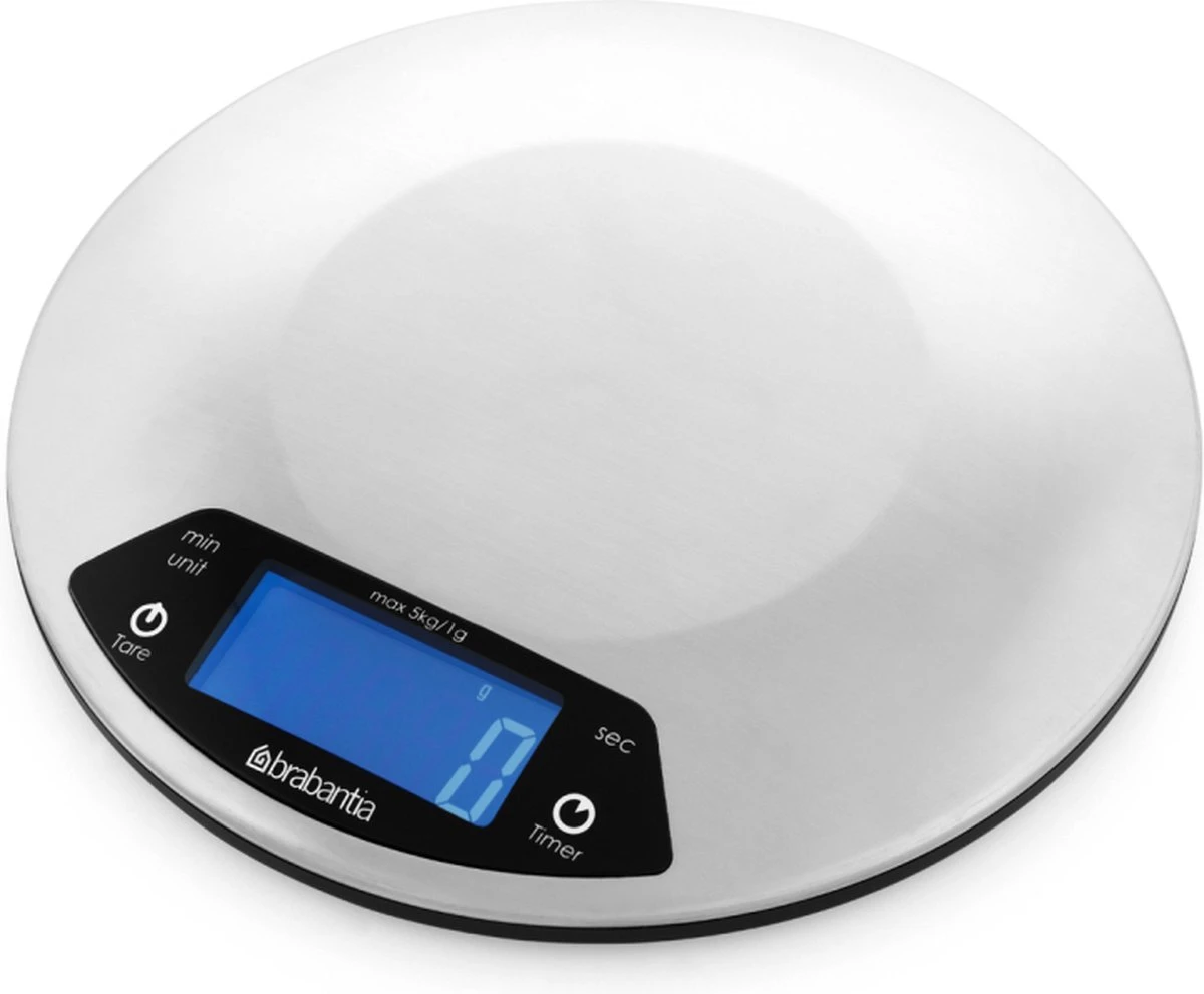 Brabantia Profile Keukenweegschaal - Rond - Met Kookwekker - RVS - Afbeelding 6