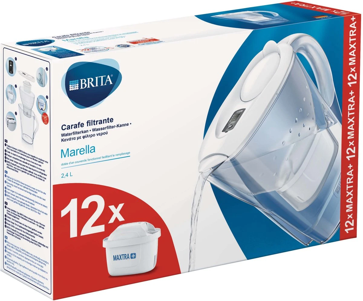 BRITA - Waterfilterkan Marella Cool - Wit - 2,4L + 12 MAXTRA+ Waterfilterpatronen - Afbeelding 17