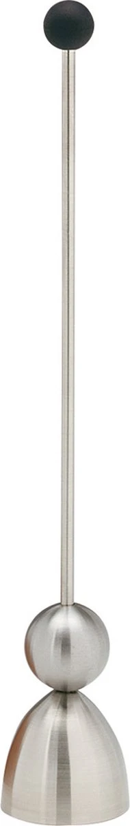 Take2 Clack Met Zwarte Rubberbal - RVS