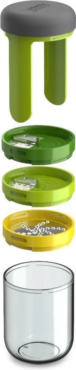 Joseph Joseph Spiro 3-in-1 Spiraalsnijder - Incl. Opvangbak - Rvs/Nylon - 7,8 X 7,8 X 16 Cm - Groen - Afbeelding 7