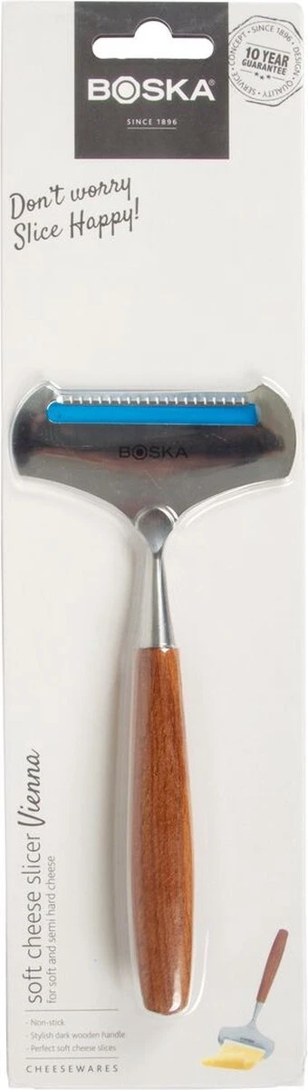 Boska Kaasschaaf Zacht Vienna - Kaasschaaf Jonge Kaas - Kaasschaaf Zachte Kaas - Kaasschaaf Houten Handvat - RVS - Kaasschaaf Die Niet Plakt - Keukengerei - Keuken Accessoires - - 10 Jaar Garantie - Afbeelding 3