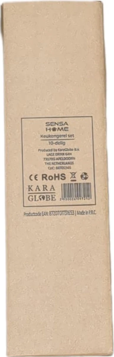 SensaHome - Luxe Teakhouten Keukengerei Set 10-delig - Hout - Afbeelding 3