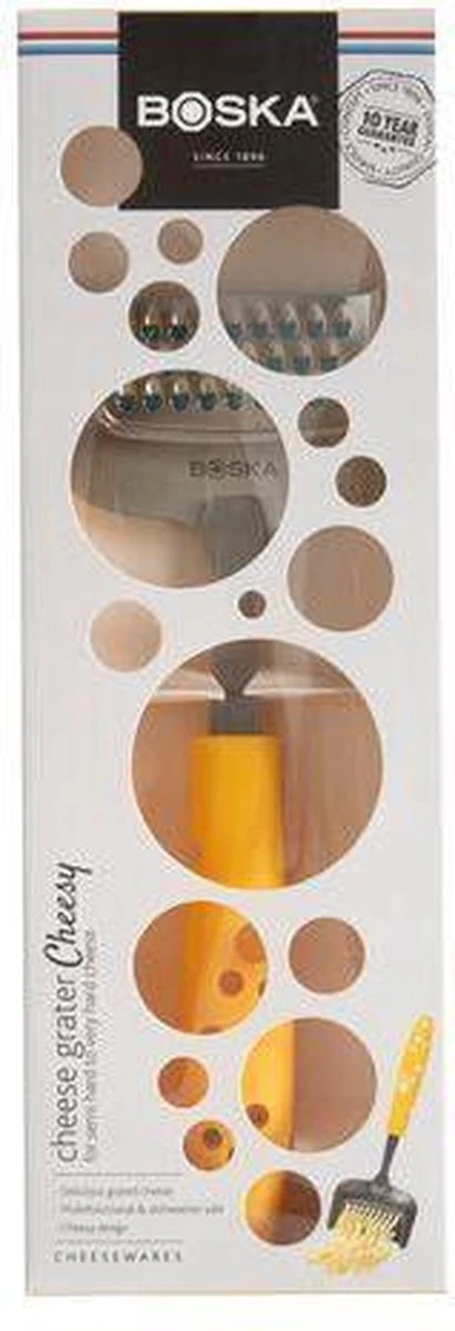 Boska Kaasrasp Cheesy - Kaasrasp Harde Kaas - Kaasrasp Voor Oude Kaas - Vaatwasserbestendig - Gele Kaasrasp - Multifunctionele Kaasschaaf - RVS - Keukengerei - Keuken Accessoires - 10 Jaar Garantie - Afbeelding 3