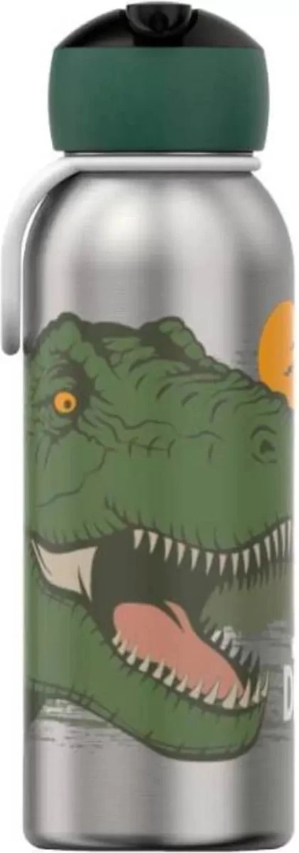 Mepal – Isoleerfles Flip-up Campus – Dino – Waterfles Met Rietje – Houdt Je Drankje Tot 9 Uur Warm En 12 Uur Koud – Drinkfles Voor Kinderen – Thermosfles - Afbeelding 8